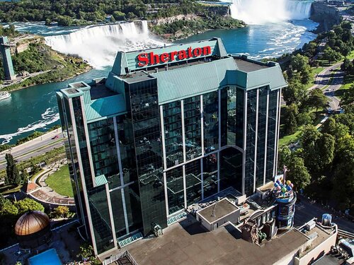 Sheraton Fallsview Hotel, Забронировать Отель Бизнес-отели Ниагара Фолс, рядом с Крытый аквапарк Фоллсвью, 4* 5*