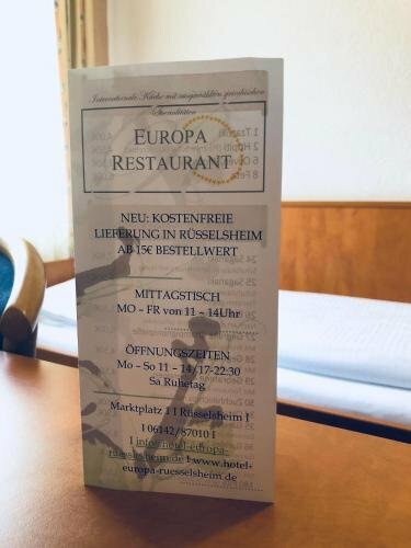 Hotel Europa - Restaurant, Забронировать Отель Рюссельхайм земля Гессен