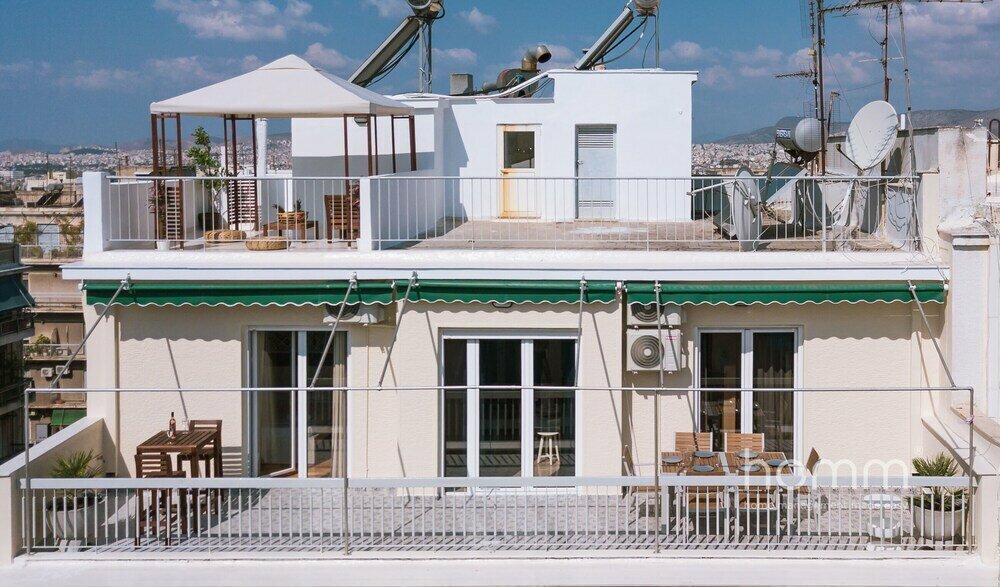 126m² homm Penthouse, Amazing Acropolis View,9 ppl