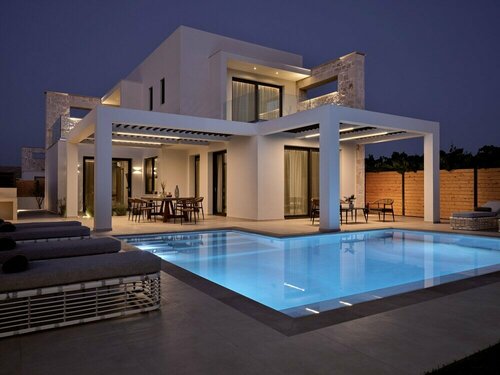 Anthis Luxury Villas - A Haven of Serene Modern Elegance, by ZanteWize, Забронировать Вилла Отели Закинтос с бассейном, Бассейн