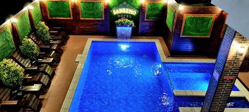 Отель Sanremo, Забронировать Гостевой дом Отели Краснодарского края с бассейном, Бассейн
