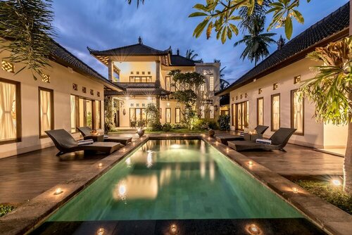 Villa Kubu Agung, Забронировать Вилла Отели Убуд с бассейном, Бассейн