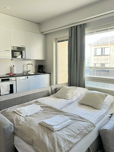 Kotimaailma Apartments Oulu, Забронировать Апартаменты/квартира Оулу Финляндия, рядом с Статуя Ториполлииси