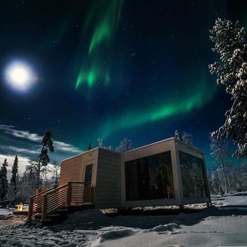 Northern Lights Ranch, Buchen Sie Ferienwohnung SPA-Hotels in Lappland, SPA
